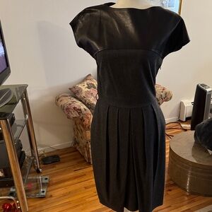 Fendi Black and Gray Midi Dress